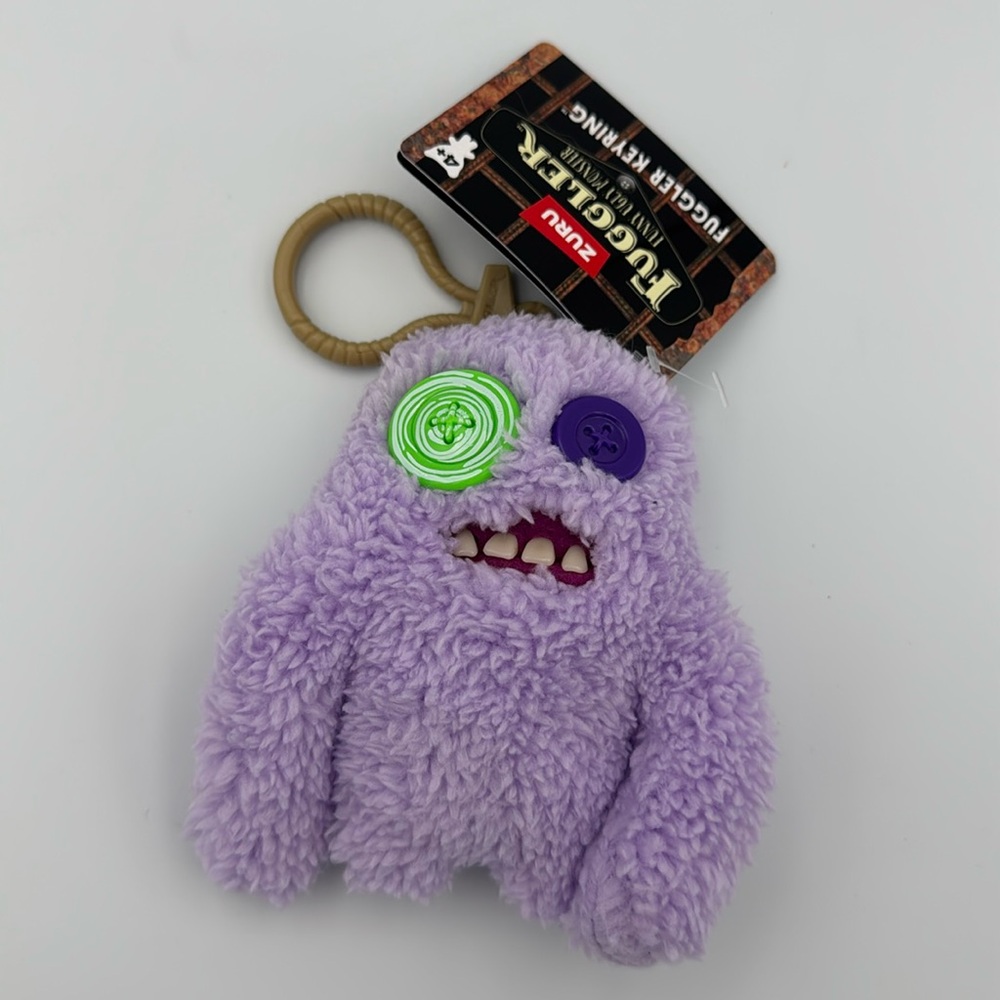 Fuggler Purple Plush‎ Keychain Bag Charm NWT TikTok Viral Toy